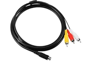RUITROLIKER AV Audio RCA Audio Video Kabel Schwarz für Saturn 10 Pin Adapter
