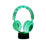 ❤❤ 3DNight Light Una lámpara artística innovadora, lámina de acrílico grabada con varios gráficos 2D e impacto visual 3D. Haz tu habitación más interesante. ♥ regalo ideal - Navidad, cumpleaños, vacaciones y otros regalos. Adecuado para niños, adolescentes, adultos, familias, amigos, botones inteligentes, fácil de usar ♥ fuente de luz LED, sin daños en los ojos. Proporcionar productos seguros para los niños. Utilice luces LED de alta calidad , en un entorno de juego 100% seguro.