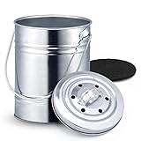 Robustes, stilvolles und schlankes Design ergänzt jede Einrichtung, so dass dieser Komposteimer bequem auf Ihrer Arbeitsplatte oder wo immer Sie ihn brauchen.