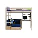Produktbild Thuka Hochbett 90x200 Kiefer massiv Bett Kinderbett Gästebett Schreibtisch