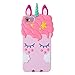 Price comparison product image Liangxuer Pink Unicorn Case for iPhone SE/5/5C/5S,Soft 3D Silicone Cute Animal Rubber Cover,Kawaii Cartoon Gel Girls Kids Cases.Fun Character Shockproof Protector Skin Shell for iPhone5
