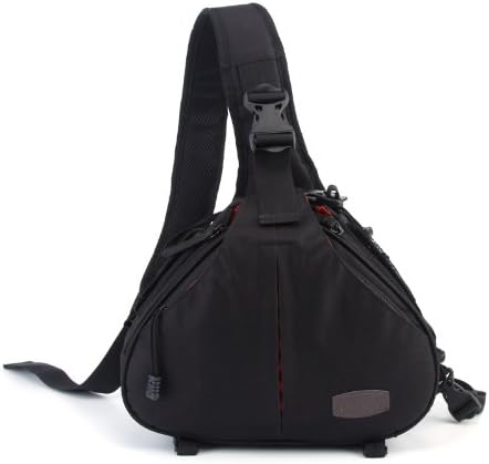 Caden K1 Waterproof Fashion Casual DSLR Camera Bag Case Messenger Shoulder Bag for Canon Nikon Sony Black
