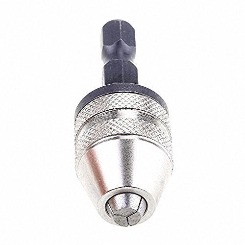 Fortag Schnellspannbohrfutter 1/4″ Sechskantschaft Bohrfutter Schnellspann Zahnkranzbohrfutter Schraubendreher Keyless Schlagschrauber Schnellspann-Bohrfutter Bohrschrauber Bohrer 0.3-3.6 mm - 3