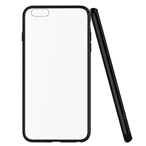 JETech Case for Apple iPhone 6 Plus and iPhone 6s Plus, Shock-Absorption Bumper Cover, Anti-Scratch Clear Back (Black)