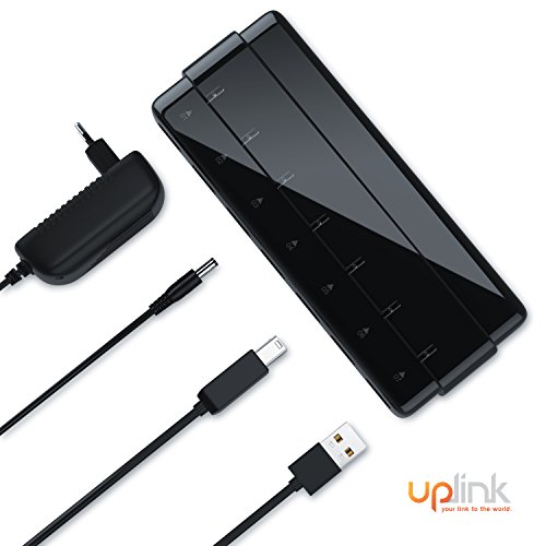 CSL – aktiver 7 Port USB 3.0 Hub / Verteiler mit Netzteil | Datenhub für PC / MAC / Notebook / Ultrabook / Tablet PC | bis zu 5 Gbit/s - 3