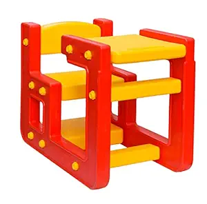 eHomeKart Playgro School Activity Study Desk for Kids -Single Seater Plastic Study Table and Chair - Dimensions - 71 x 40 x 54.5 (Cms)