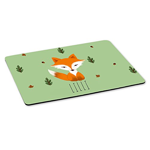 Gaming-Mousepad mit Namen Lilli und Fuchs-Motiv | Gamer-Mousepad | Mausmatte | Mauspad