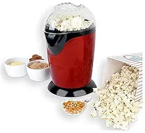 BELLUXA Hot Air Popcorn Popper Electric Machine Snack Maker with Measuring Cup and Removable Lid