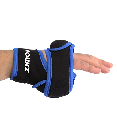 Gewichtshandschuhe 2x 1 Kg Hand – Gewichtsmanschetten Handgewicht Handgelenk Neopren XS - 4