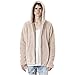 Produktbild CLOOM Herren Winterjacke Parka Fleece Jacke Kapuzenjacke Wärmejacke Wintermantel Coat Herren Mode Warm Kapuzen Pullover Mantel Sweatjacke Gefütterte Jacke Parkajacke Parka Sportjacke (M, Beige)