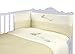 Nursery Baby Bale Bedding Set Cream Gingham Check - Baby Cot Bed Set