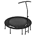 Produktbild MOVTOTOP 48 Inch Indoor Trampolin mit Verstellbarem Griff, Faltbar Mini Fitness Trampolin (Ø 110cm) für Kinder & Erwachsene, Trampolin für Zuhause- Bs120kg