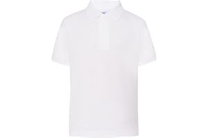 Mister Patch Polo Bambino - Bambina - Unisex da 2 Anni a 14 Anni - Bianca, Blu Navy, Rossa, Blu Royal 100% Cotone