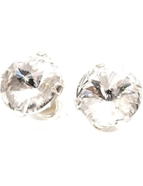 Lagerräumung. 925-Sterling Silber Ohrstecker handgefertigt mit funkelnden Kristall aus SWAROVSKI®.