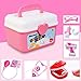 Produktbild Shinehalo Arztköfferchen Set Doktorkoffer Medical Kit Spielset 36 Stück für Kinder, Rollen Spielen ALS Arzt Zahnarzt Krankenschwester Pink
