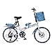 Produktbild Rennräder Faltendes Auto Geschwindigkeitsänderung Auto 20 Zoll Klapprad Scheibenbremse Fahrrad Männer Und Frauen Mini Student Ultraleichte Tragbare Fahrrad (Color : Blue, Size : 150 * 30 * 100cm)