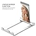 Price comparison product image TEEPAO 360° Adjustable Desktop Cell Phone Stand With Mirror,2 In 1 Universal Foldable Pocket Desk Phone Cradle Holder for Smartphones,Phablet,Tablet, IPad, Kindle
