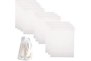 BKRDTY tmxd Podróżne torby na buty, wielokrotnego użytku, plastikowe, pyłoszczelne, przezroczyste, wielofunkcyjne etui do przechowywania ze sznurkiem, do podróży, na kemping, buty, zabawki, na co dzień,