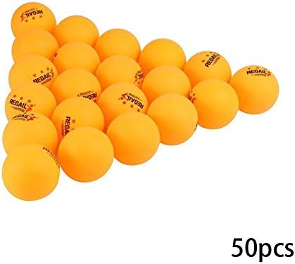 CloudWhisper 50 pieces Celluloid Three-star Table Tennis Balls for Training