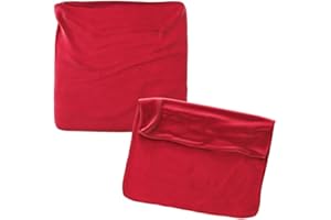 RC OCIO Cojines Sofa 45x45 Color Rojo Pack de 2 Fundas de cojin Decorativos para Sofa, Cama, Salon/Funda de Terciopelo Elegantes y Modernas para la decoración del hogar sin Relleno