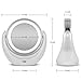 Rantizon Makeup Mirror LED Illuminated Cosmetic Mirror 1X/5X Magnification Double Face 360°Rotation Shaving Mirror for Beauty, Tabletop, Bathroom, Bedroom, Travel Mirror with Stand, Double Sided