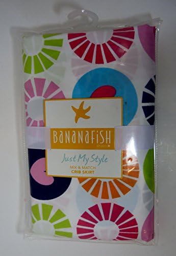 BananaFish Studio Collection Circle & Hearts Crib Bedding Skirt