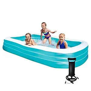 NZ Alpha Swimming Pool 10-Feet Swimming Pool Inflatable Bath Tubs for Adults Spa Swimming Bath Tub with Free Air Pump