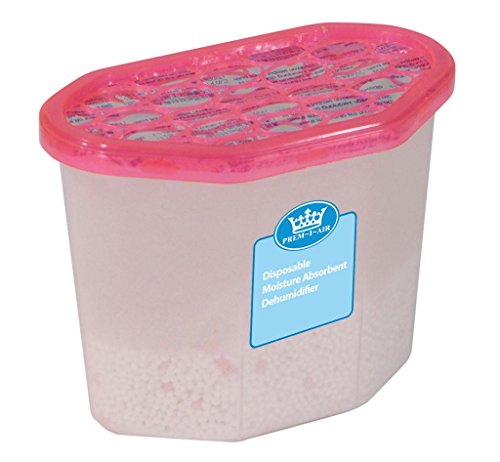 Prem-I-Air Disposable Moisture Absorbent Dehumidifier, the ideal product to reduce mildew which can appear by moisture in the air. This item is designed to be a cost effective, noise free and safe way to remove and control damp