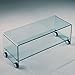 Produktbild Group Design Tisch Las Vegas Glas transparent CURO mit Rollen und Ablage VT015
