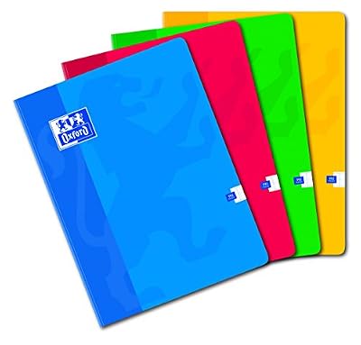 Oxford - Cahier Maxi Format - 24 x 32 cm - Grands Carreaux Seyes - 192 Pages - Coloris Aléatoire