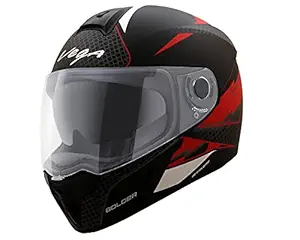 Vega Ryker D/V Bolder Dull Black Red Helmet-M