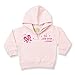The Bees Tees Little Sister Butterfly Baby's Hoodie 6-12 Months Pale Pink