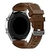 Produktbild KOBWA Gear S3 Ersatzarmband für Samsung Galaxy Watch S3 Frontier Classic (46 mm), Weiches Silikon Armband für Herren und Damen, 22 mm Smartwatch, Sportarmband, Schwarz/Rot / Weiß Coffee