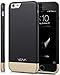 Price comparison product image Vena Apple iPhone 6s Plus / 6 Plus [iSlide][Dock Friendly] Series Slim-Fit Rubber Coated PC Hard Case Cover for iPhone 6 Plus (5.5") (Black/Gold)