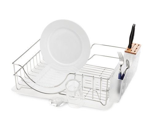 simplehuman - wire frame dishrack, stainless steel