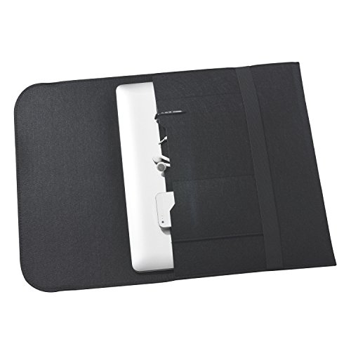 iProtect Schutzhülle Laptop Tasche 15″ Zoll Filz Sleeve Hülle für z.B. MacBook Pro schwarz - 3