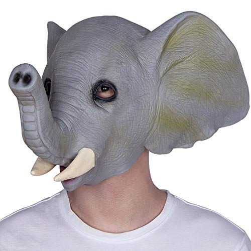 Preisvergleich Produktbild LXIANGP Halloween Cute Tier Maske cos Elefant Latex Haube Party Maskerade Maske