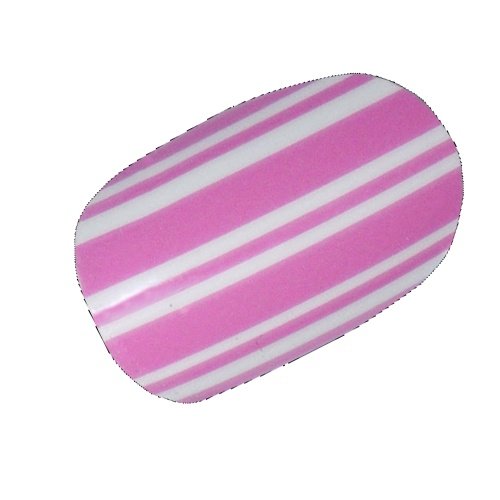 Chix Nails Nail Wraps Pink Candy Stripes Fingers Toes Vinyl Foils Minx Trendy Style