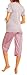 Happy Mama. Women's Maternity Nursing Breastfeeding Printed Pyjamas Set. 367p (Neon Pink, 16)