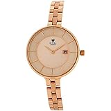 Royal London Rosetone Zifferblatt Datum Edelstahl-Armband Armbanduhr 21321–08