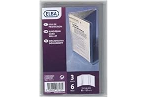 ELBA Etui de protection pour Carte grise Européenne 8x12,3 cm PVC Incolore