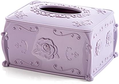 European creative tissue boxes, the living room coffee table napkin from the tray melamine home simple lovely plastic, the Nordic Purple