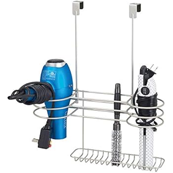 Amazon.de: mDesign Fönhalter ohne Bohren – schlichtes Türregal mit 4