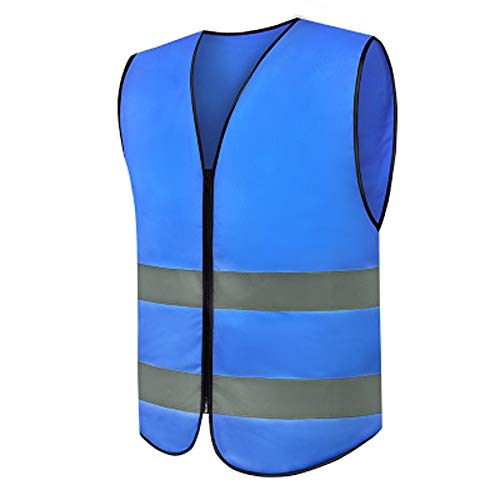 Preisvergleich Produktbild LULUDP Sicherheitswesten Reflektierende Warnweste mit hoher Sichtbarkeit / Hallo Vis Silver Strip / Männer & Frauen, Arbeit, Radfahren, Läufer, Vermesser, Freiwilliger Reflektierende Sicherheitsweste