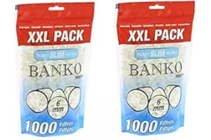 SoBazar - Lot de 2 Filtres Cigarettes X 1000 Banko XXL pack