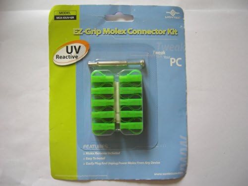 Vantec Ez-Grip Molex Connector Kit Green 10 Pack with Remover Tool