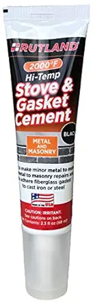 Rutland Stove Gasket Cement, 2.3-Ounce Tube, Black