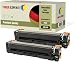 Produktbild 2er Pack TONER EXPERTE® Schwarz Premium Toner kompatibel zu 045HBK 045H 045 für Canon i-SENSYS MF631Cn, MF633Cdw, MF635Cx, LBP611Cn, LBP613Cdw, imageCLASS MF632Cdw, MF634Cdw, LBP612Cdw