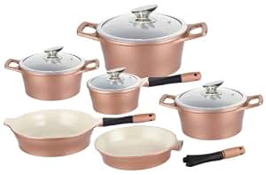 Batteria Di Pentole Professionale Royalty Line Switzerland - 16 Pezzi, Acciaio Inox 18/10