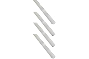 Coavoo (4Pcs/Pack) 90 Degree Aluminium Angle Trim Extruded Aluminium Corner Wall Edge Protector (12mm x 12mm x 1mm) Long 1000mm